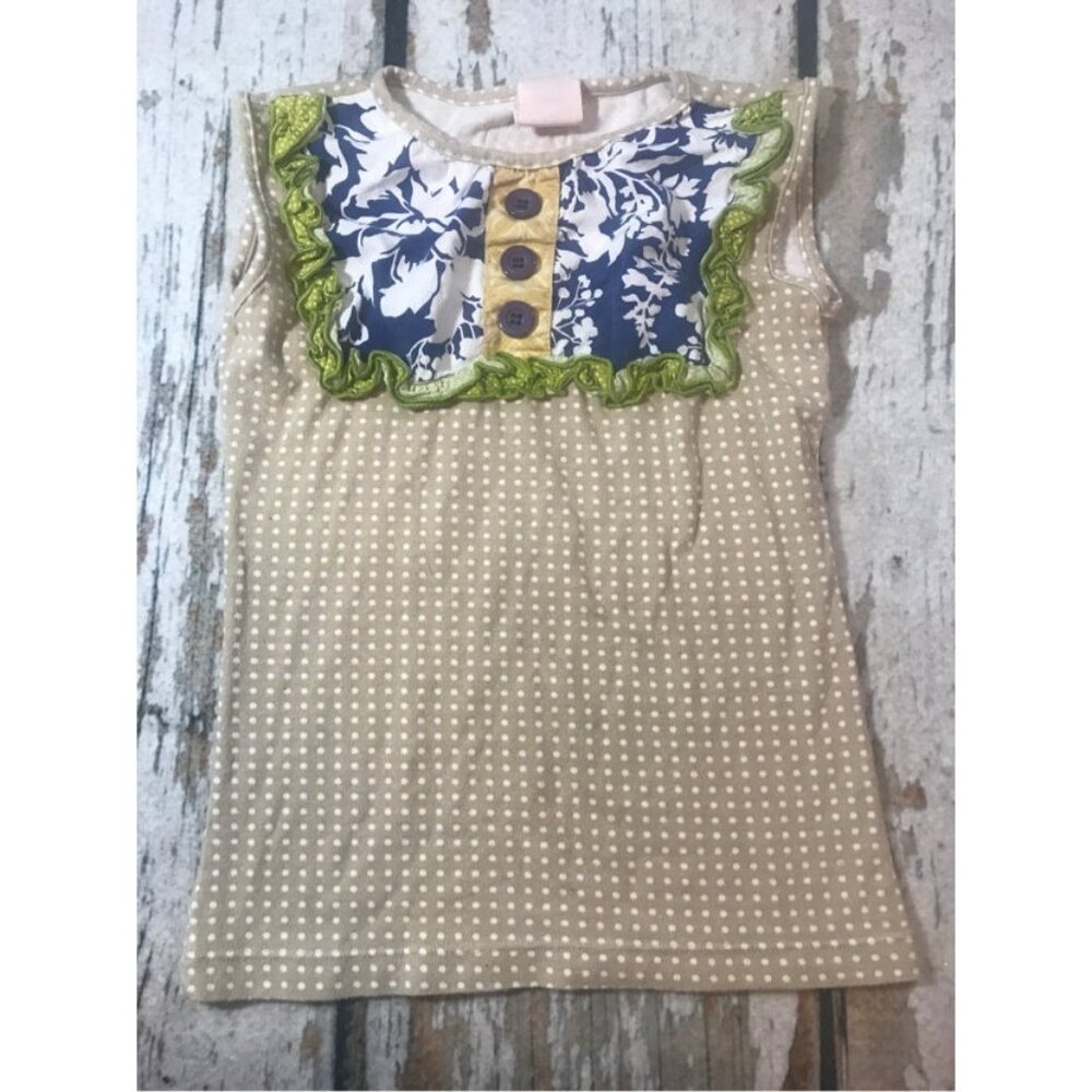 Persnickety Brown Polka Dot Tank